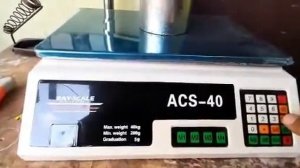 Калибровка весов ACS 40