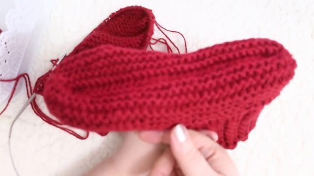 Шикарные и очень удобные следки на 2 спицах .Проще не бывает! Мк для начинающих.