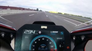 BMW S1000rr 2022 brutal top speed, Arrow exhaust+ECU