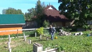 Строим маленький каркасный дом на сваях своими руками (ч 5). Армирование столбчатого  фундамента