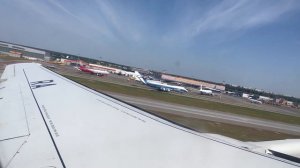 Аэропорт Шереметьево (Москва) вылет Россия SSJ-100, UUEE Departure