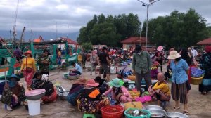 Утренний рынок морепродуктов в Камбодже! Город Кампот