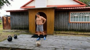 День №5. Челлендж 10000 махов гирей 24 кг (Е=2000 махов)!!!