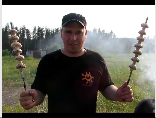 Шампиньоны на гриле - Grilled mushrooms