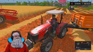 Уборка урожая КОМБАЙН в поле ? Комбайн собирает урожай ? Farming Simulator 2019