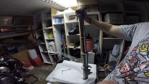 Как снять перья вилки с Kawasaki Vulcan Voyager VN1700