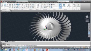 propeller 3d model  in AUTOCAD in HINDI