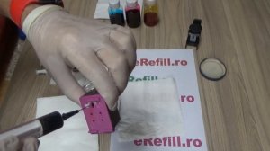 Refill cartus color HP 653 HP DeskJet Plus Ink Advantaje 6475 / 6075