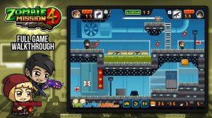 Zombie Mission 4 Walkthrough -  (2 Player Platform Game)