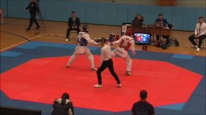 Taekwondo WTF. Кубок Москвы среди юниоров. 23.12.2017. Видеозапись корта.