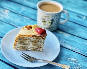 Блинный торт!!!Нежный и вкусный десерт!!!