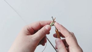 Временный набор петель на бросовую нить