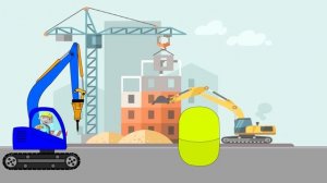 Мультик про машинки. Дорожно - строительная техника для детей. Киндер сюрпризы