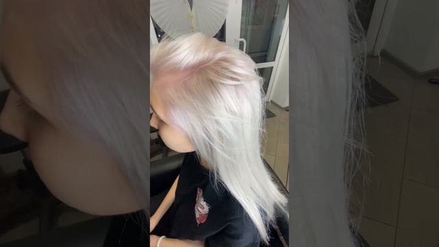 Тотал Блонд. Окрашивание волос Омск. @hairdresserOmsk Салон красоты Омск #окрашиваниеволосомск