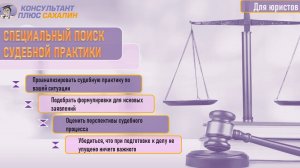 Спецпоиск судебной практики