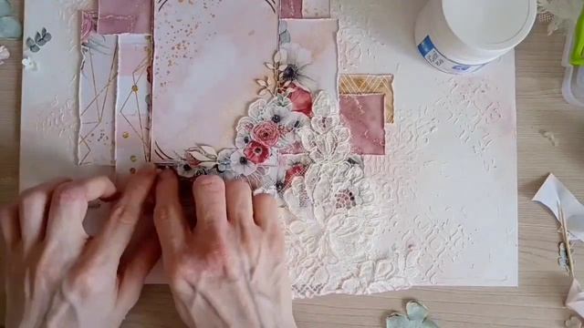 МК по созданию холста специально для ScrapMania / Коллекция "Роскошный фламинго" смотреть онлайн