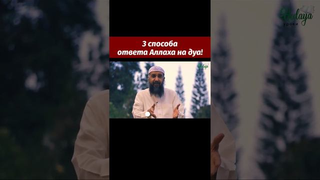 Каким образом приходит ответ Аллаха на дуа смотреть онлайн
