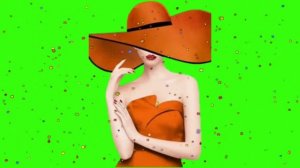 Хромакей Красивые силуэты девушек .