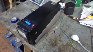 Бесперебойник и насос отопления, как работает!  Тес!!!!
