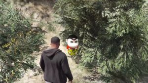 GTA V : Franklin Saved Shinchan Doraemon Chop with Lord Hanuman Powers GTA