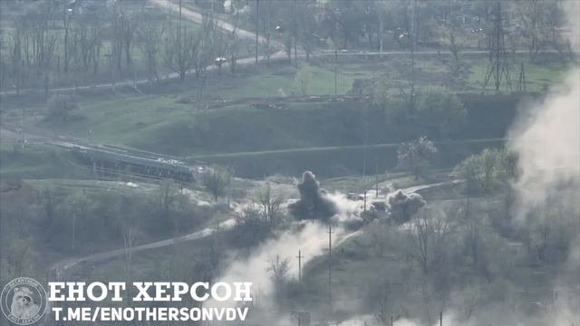 Работа российской артиллерии.