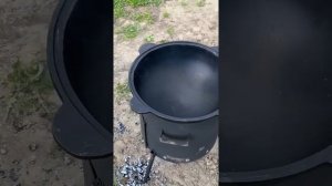 Обзор печь для казана+казан на 12 литров от магазина казанн