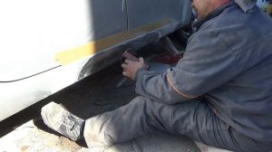 Ремонт порога. Рено меган.