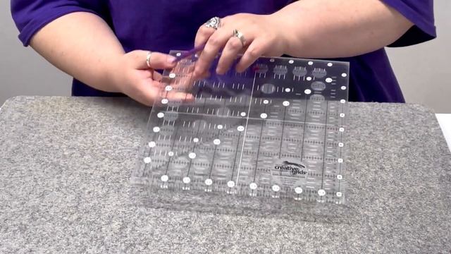 Creative Grids 9 1/2in Square Ruler Demo смотреть онлайн