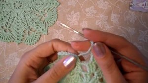 Сервировочная салфетка крючком.