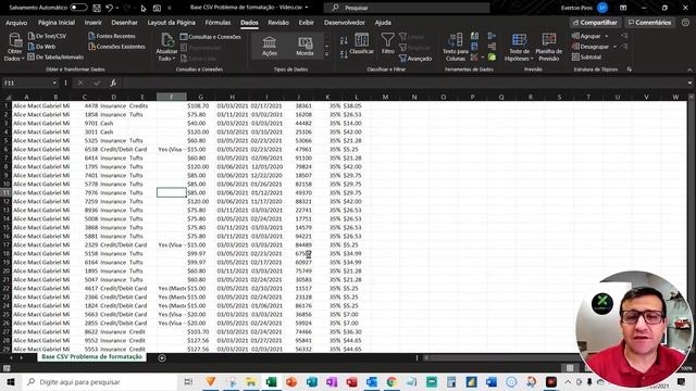 Estruturar e converter arquivo CSV para XLSX. смотреть онлайн
