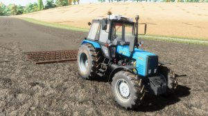 Farming Simulator 22 / Карта Кошмак / Боронование пахоты Беларус МТЗ-1025.2