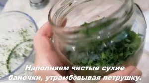 Один из Способов как Сохранить Петрушку.