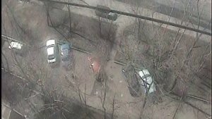 Веточка упала на машину