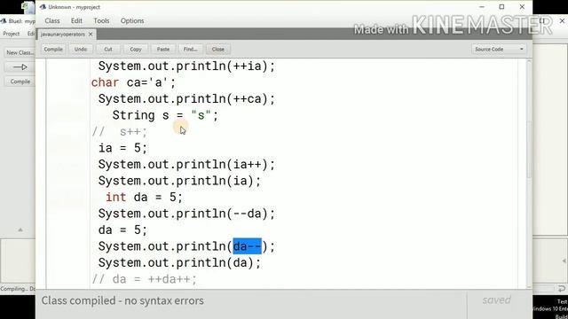 Java Increment Decrement Operators | Unary and Binary operators