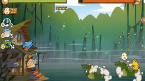 На болото напали крокодилы! Игра Swamp Attack