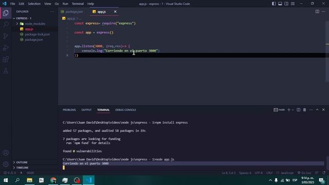 Cómo crear tu primera página o aplicación web en minutos con Node.js y Express - Paso a paso
