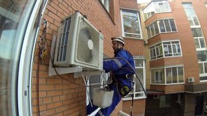 монтаж наружного блока кондиционера промальп Архангельск