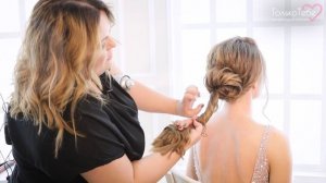 Стильная и модная прическа для любого мероприятия -  "небрежный" пучок