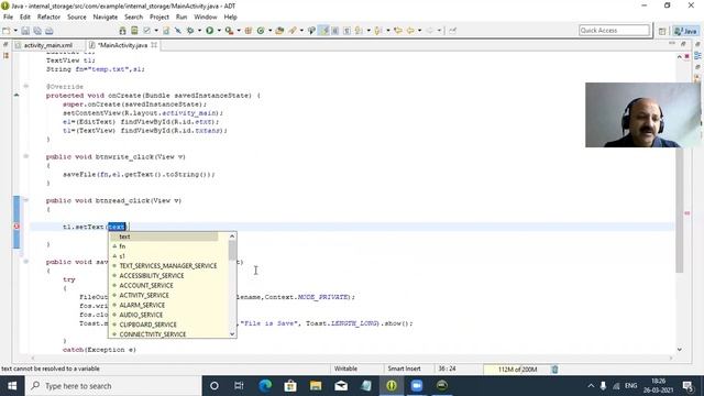 Internal Storage API in Android смотреть онлайн