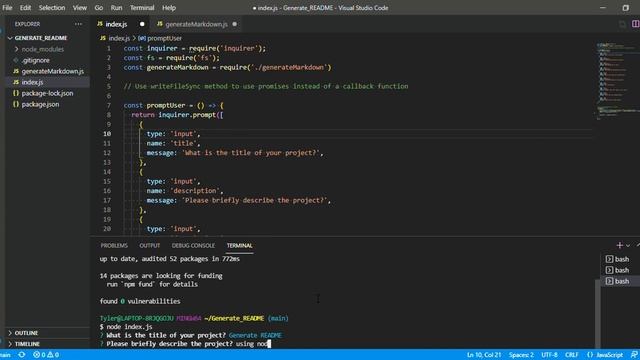 ● index js   Generate README   Visual Studio Code 2022 02 12 16 38 59