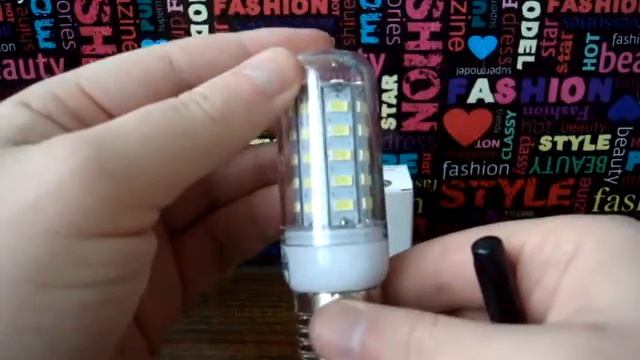 Лампа диодная кукурузка 9 15 Вт. белый свет смотреть онлайн