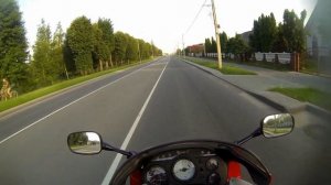 Honda vfr 750. покатушки по району.