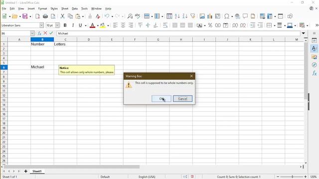 Cell Input Validation in LibreOffice Calc смотреть онлайн
