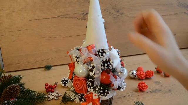 Красно-белая ёлочка своими руками смотреть онлайн