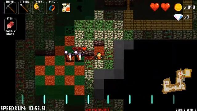 Crypt of the NecroDancer - 63 - Ring of Luck! Won the game with $3,079 смотреть онлайн