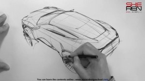 How to draw a car. Professional Car Design: Sketching CUV