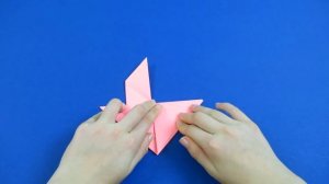 Как сделать птицу из бумаги .Простое оригами птица