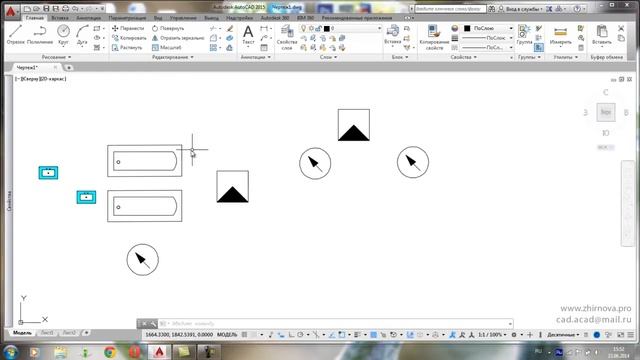 Урок 15 Блоки, атрибуты, инструментальная палитра в AutoCAD (Автокад) смотреть онлайн