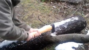 Испытание тюнингованного топора ОАО "Труд", г. Вача или "Плотницкие рассказы-2"
