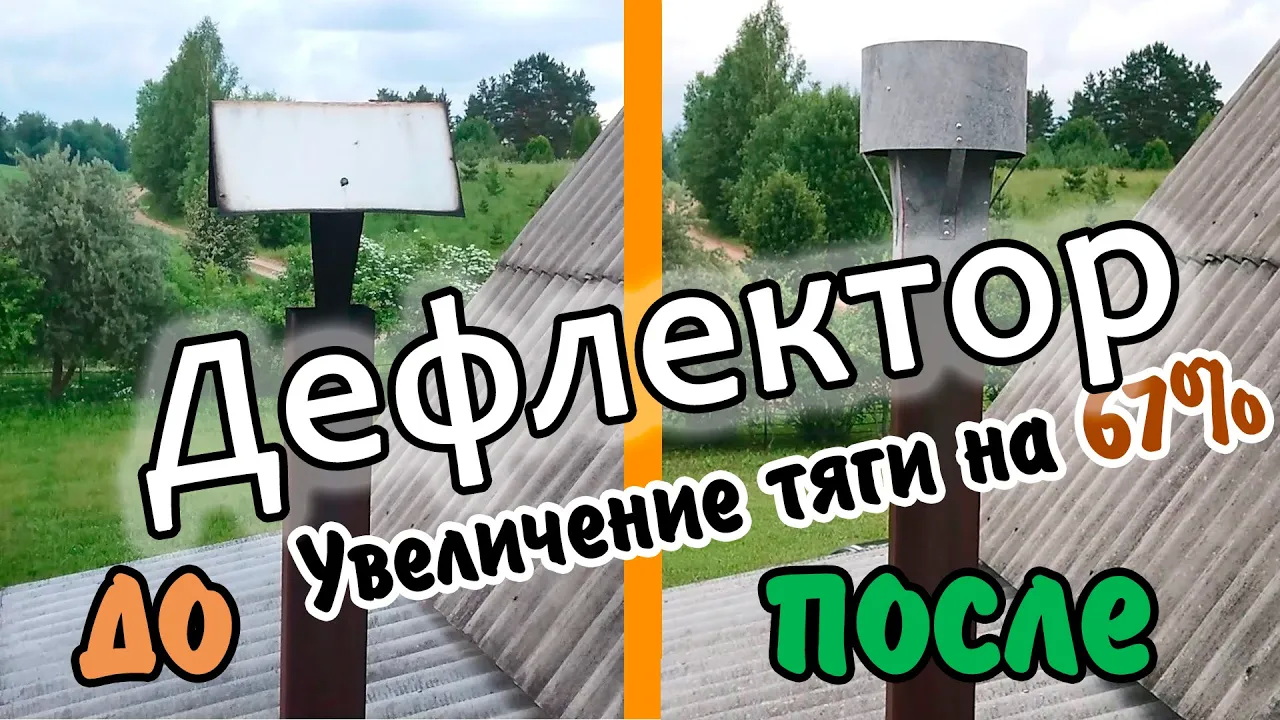 Плохая тяга в трубе. Есть решение. Дефлектор